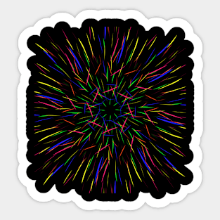 Mandala flowers abstract Sticker